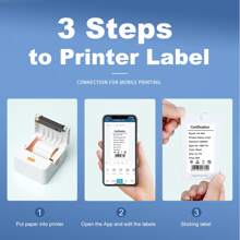 DETONGER P1 Handheld Portable Bluetooth Thermal Label Printer For Barcode, QR Code, Sticker, Used In Commercial Price Tag Printing For Food, Jewellery, Clothing Tag, Notepad For Home Mother's Day Gift - Green - View 5