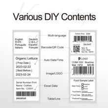 DETONGER P1 Handheld Portable Bluetooth Thermal Label Printer For Barcode, QR Code, Sticker, Used In Commercial Price Tag Printing For Food, Jewellery, Clothing Tag, Notepad For Home Mother's Day Gift - Green - View 8