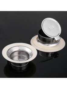 Toilet Deodorizer Stopper Squatting Pan Anti-smell Plug Sewer Pipe Anti-blocking Cover Sewage Overflow Bathroom Fitting - Silver - View 4