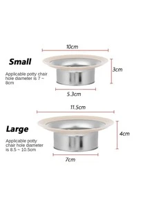 Toilet Deodorizer Stopper Squatting Pan Anti-smell Plug Sewer Pipe Anti-blocking Cover Sewage Overflow Bathroom Fitting - Silver - View 9