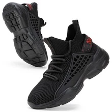 Boys Girls Sneakers Running Shoes Fashion Kids Tennis Sneakers Casual Athletic Walking Shoes for Big Little Kids - 黑色 - 查看 1