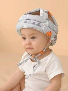 Gorro Protección Para Caídas Casco De Bebé Antigolpes Seguridad Ajustable cabeza anticaída Protectora Para Bebés - Gris Claro - Ver 1