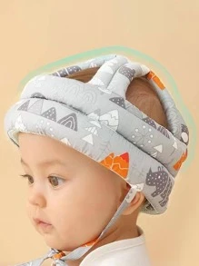Gorro Protección Para Caídas Casco De Bebé Antigolpes Seguridad Ajustable cabeza anticaída Protectora Para Bebés - Gris Claro - Ver 3