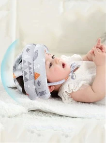 Gorro Protección Para Caídas Casco De Bebé Antigolpes Seguridad Ajustable cabeza anticaída Protectora Para Bebés - Gris Claro - Ver 4