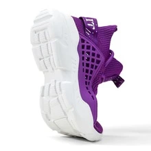 Boys Girls Sneakers Running Shoes Fashion Kids Tennis Sneakers Casual Athletic Walking Shoes for Big Little Kids - 紫色 - 查看 4