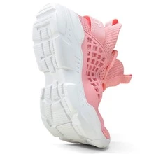 Boys Girls Sneakers Running Shoes Fashion Kids Tennis Sneakers Casual Athletic Walking Shoes for Big Little Kids - 粉色 - 查看 4