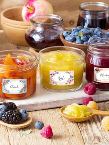 1 Roll Of Flower-shaped Self-adhesive Name Labels For Kindergarten, Primary School Students To Write Names And Class Information - Multicolor - View 3