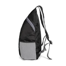 Mochila portátil con plegable multifuncional impermeable de viaje - Negro - Ver 11