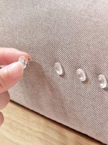 Leistungsstarke 50 Stücke durchsichtige Köpfe Bettrock Twist Pins, Push Pin, hält Polsterung, Sofakissen, rutschfeste Abdeckungen und Bettröcke fest an Ort und Stelle ohne Beschädigung (50 Stücke)