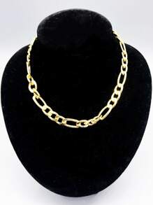 1pc Simple Aluminum Pet Necklace For Fashion - Gold - View 2