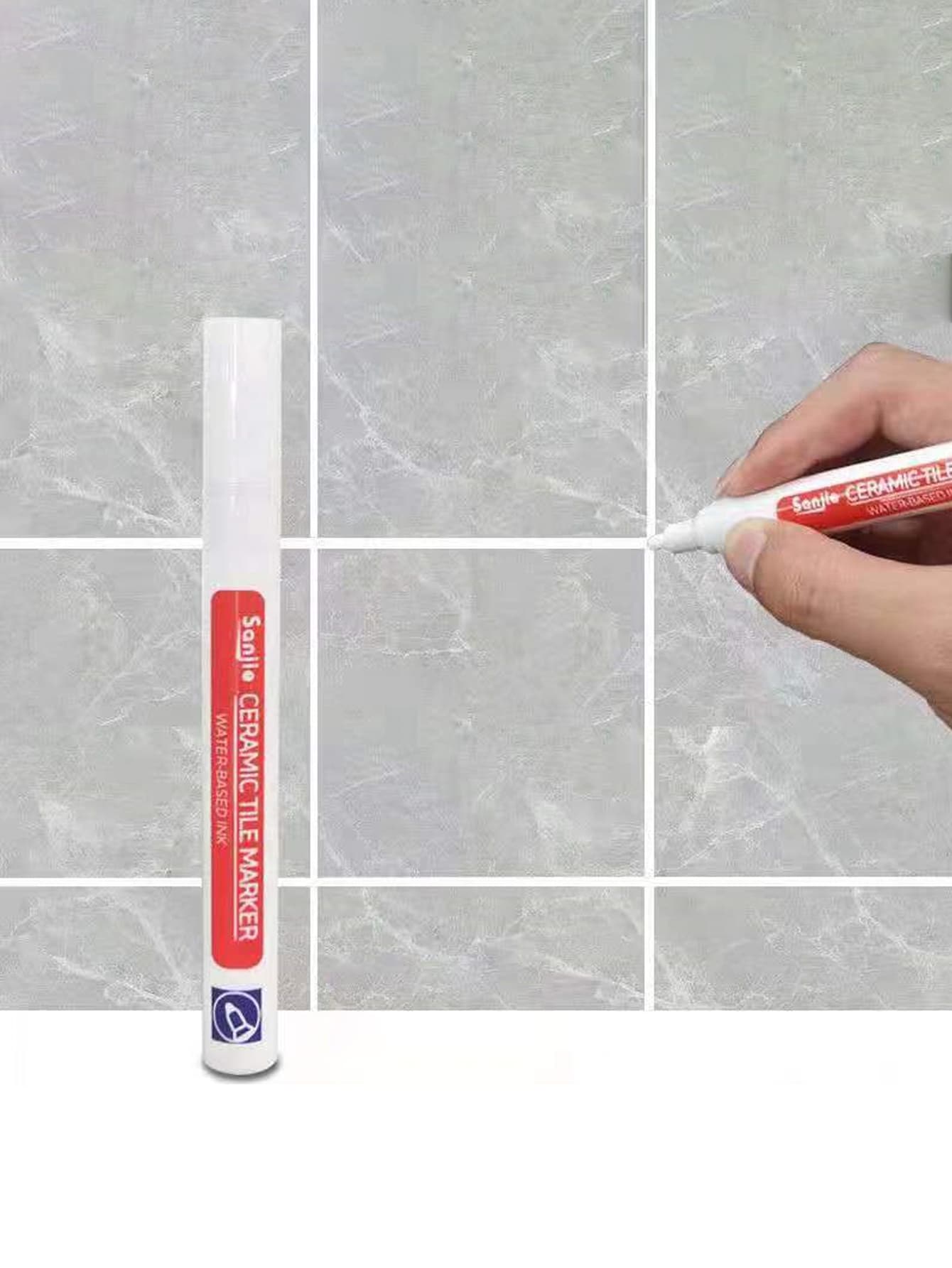 1pc/4pcs/8pcs Tile Grout Pen, Wall & Floor Tile Crack Repair Pen For