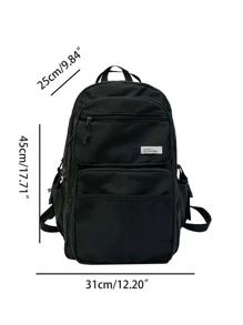 Balo du lịch sức chứa lớn cho các hoạt động ngoài trời, đa chức năng, nhẹ, thiết kế trung tính, nhiều ngăn thích hợp cho các chuyến công tác và chuyến đi ngắn Balo thường ngày để đi bộ đường dài Túi đi làm Túi đựng đồ dùng học tập sức chứa lớn Túi cắm trại mùa hè Túi đựng máy tính xách tay đi biển The Sporty Life Túi du lịch Balo đi bộ đường dài Túi cuối tuần Balo du lịch phải có Túi lớn - màu đen - Xem 2