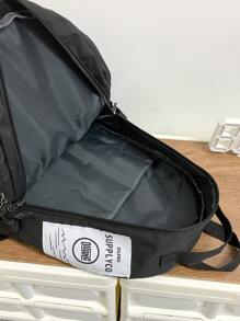 Balo du lịch sức chứa lớn cho các hoạt động ngoài trời, đa chức năng, nhẹ, thiết kế trung tính, nhiều ngăn thích hợp cho các chuyến công tác và chuyến đi ngắn Balo thường ngày để đi bộ đường dài Túi đi làm Túi đựng đồ dùng học tập sức chứa lớn Túi cắm trại mùa hè Túi đựng máy tính xách tay đi biển The Sporty Life Túi du lịch Balo đi bộ đường dài Túi cuối tuần Balo du lịch phải có Túi lớn - màu đen - Xem 4