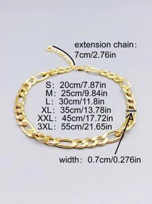 1pc Simple Aluminum Pet Necklace For Fashion - Gold - View 5