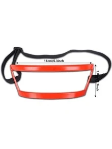 1個可調節帶和掛繩的頸部修剪模板,適用於髮際線和鬍鬚修剪指南