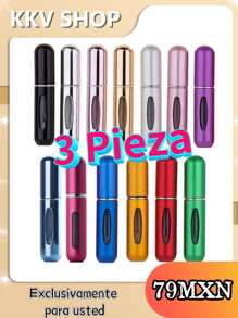 3piezas Mini Atomizador Para Perfume Recargable Capsula Viaje 5ml-A - Rojo - Ver 1