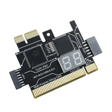 TL631 Pro Diagnostic Card PCI PCI-E Mini PCI-E Motherboard Multifunction Desktop Laptop Diagnostic Analyzer - Black - View 2
