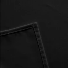 6pcs Set Premium Flat Weave Plain Square Napkins - Black - View 4