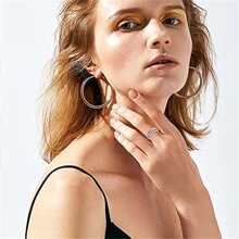 3Pcs Anxiety Spinner Rings Anxiety Fidget Rings Adjustable Calming Worry Open Ring Set Cubic Zirconia Meditation Relieve Stress Rotatable Beads Rings - 3pcs - View 6