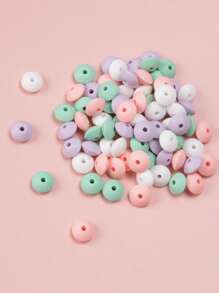 40/80/200/300 件硅胶算盘珠 - 鲜艳的混合颜色，散装隔珠，适合珠宝制作、DIY、手工配件 - 彩色 - 查看 6