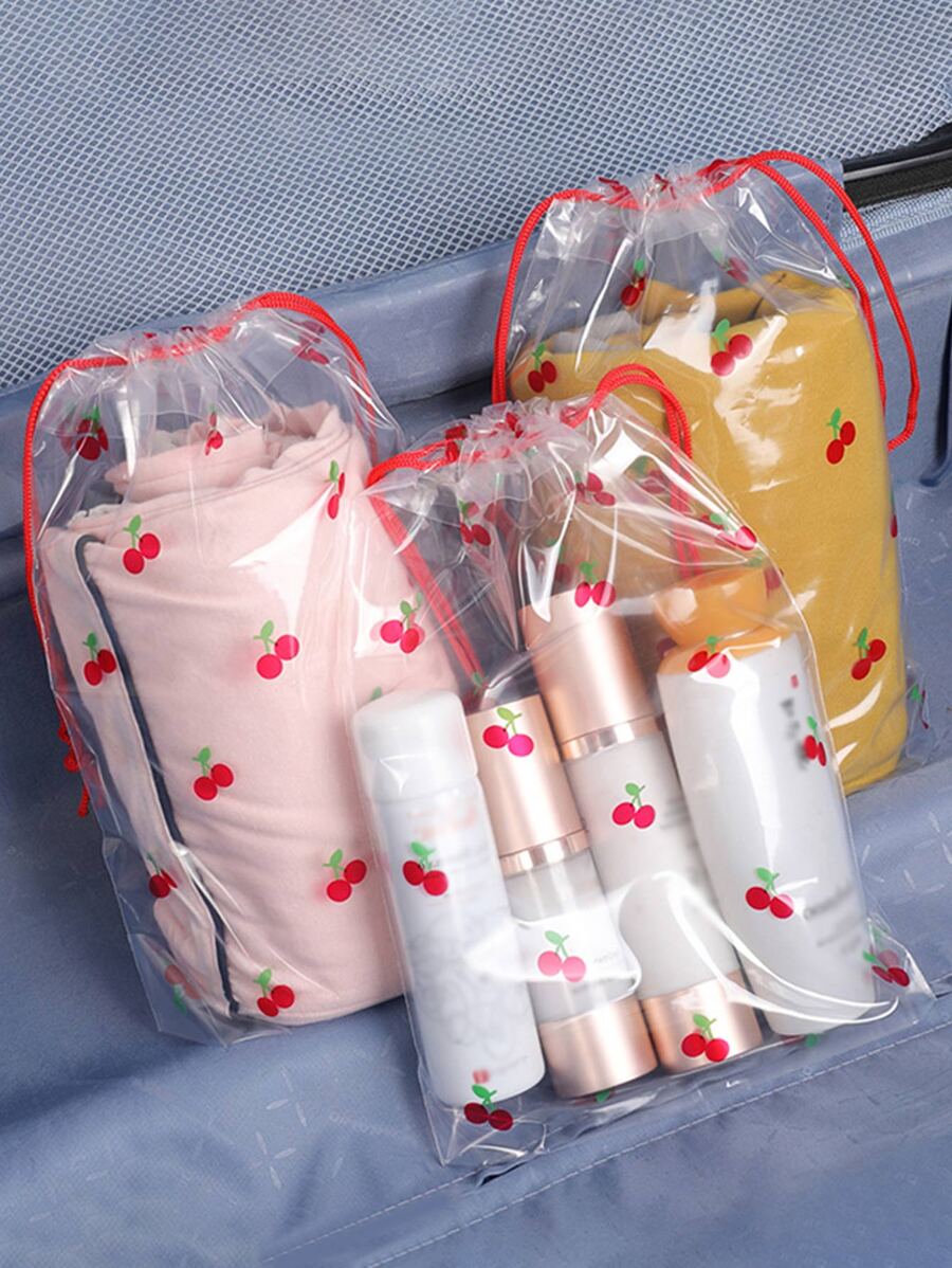 Sacs en plastique transparents à cordon coulissant pour l'emballage de sous-vêtements et de chaussettes, sac de rangement de voyage, sac de rangement de vêtements, organisateur de voyage, ensemble d'organisateur de voyage pour voyage, dortoir, école, vacances, valise, retour à l'école, accessoires de voyage, essentiels de dortoir, organisateur scolaire, sacs de rangement pour enseignants, organisation et stockage de la Saint-Valentin, organisateurs de stockage, boîtes de rangement, organisateur de placard, organisateur de tiroirs pour vêtements, rangement de placard, séparateurs de placard pour chambre à coucher, chandails, chaussettes, pantalons, jeans