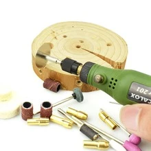 10W Hobby Craft Mini Drill Grinder Tool Set Modeling Polishing Drilling - Green - Green - View 5