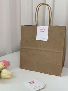 5 张，30 张/张 5x6 厘米简约矩形感谢贴纸，适用于礼品包装装饰、学校用品、返校 - 紅白色 - 查看 3