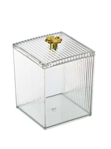 1 Hộp Sắp Xếp Trang Điểm Trong Suốt Có Ngăn Kéo Chống Bụi Để Bảo Quản Mỹ Phẩm Và Tủ Để Bàn - trắng - Xem 6