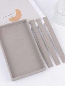 1pc Jewelry Organizer Tray For Necklaces Valentine Day Back To School - Grey - View 4