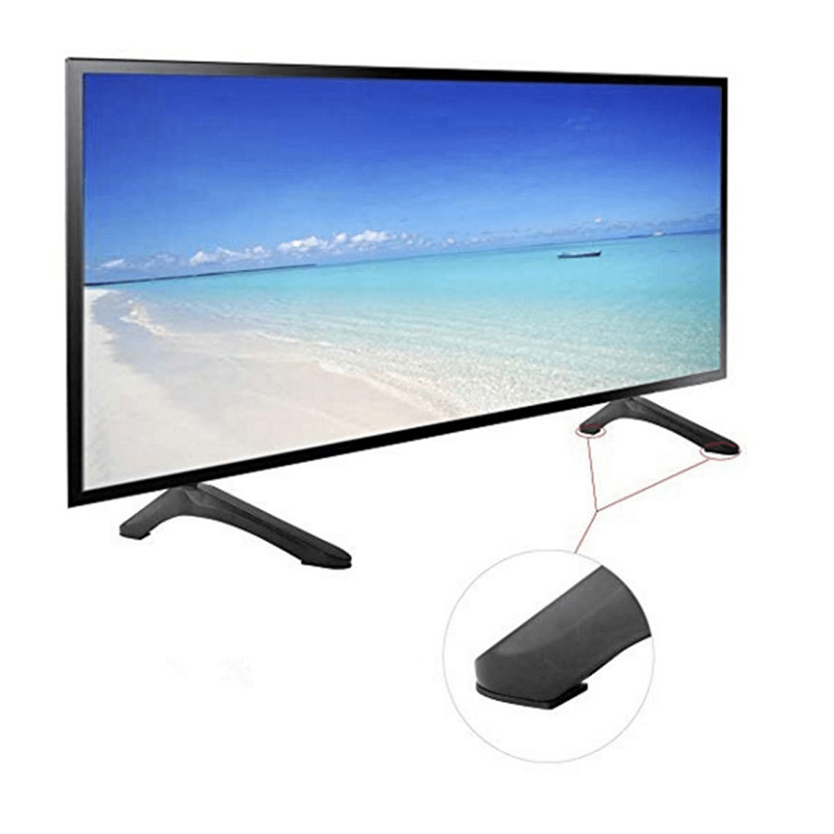 Steel TV Base for LCD Pedestal Screen Stand Home Universal Monitor