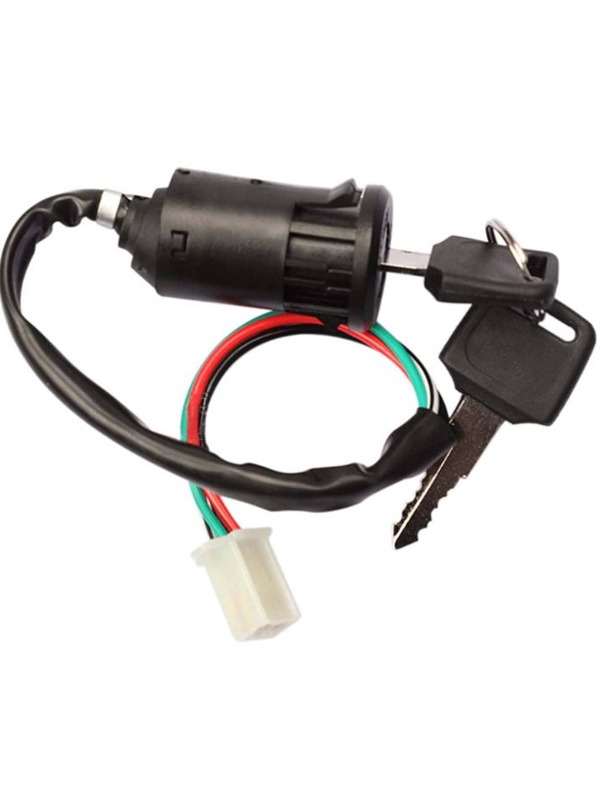 ATV Ignition Switch Key With Wire & Lock For Most Quad Dirt Bikes 50cc/70cc/110cc/125cc/150cc/250cc Motorbike ATV Quad Dirt Bike