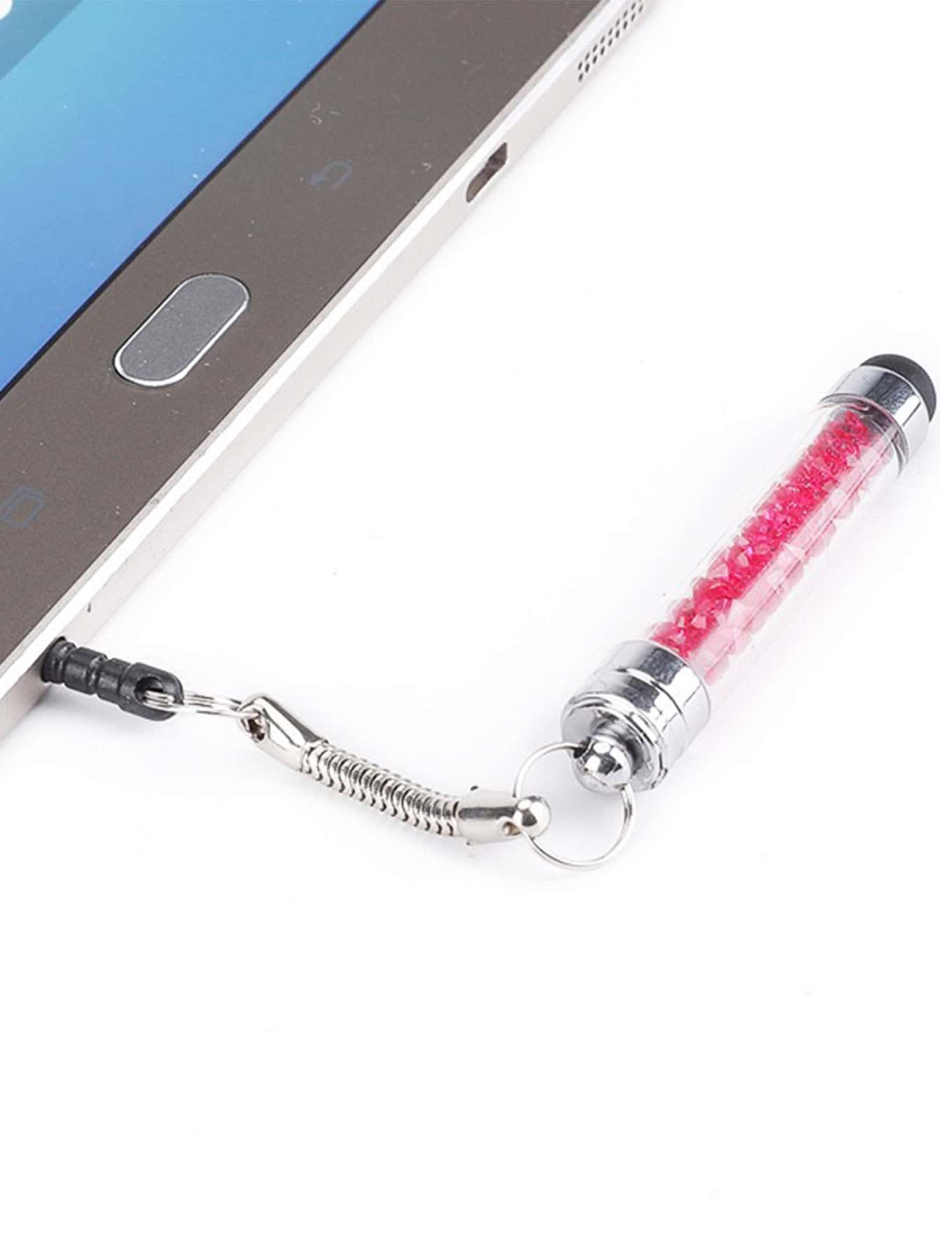 Crystal Touch Screen Stylus Pen: Dustproof Plug, Mini Capacitive Pen For Mobile Phones, Tablets, Office Drawing And Cutting - Bullet Design, Easy To Carry - Random Color - Multicolor - View 4