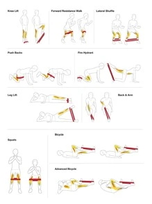 3pcs Sports Resistant Band Gym Accessories,Sport, Gym, Home Exercise, Strap Gym, Resistance Bands - Grey - View 5