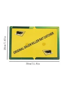 5pcs/set Powerful Sticky Mouse Glue Boards, Household Mouse Trap - Green - View 5