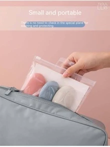 3pcs Travel Silicone Cosmetic Toiletry Bottles Set, Including Refillable Bottles For Shampoo, Lotion, Facial Cleanser, Shower Gel, Empty Squeeze Containers