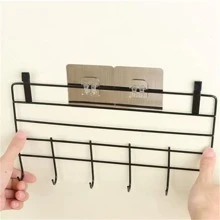 Self-Adhesive Damage-Free Hooks, Damage-Free Stickers For Various Shelves, Iron Rack, Hair Dryer Wall Mount, Bathroom Rack Claw Damage-Free Hooks, Heavy Duty Adhesive Pads No-Drill