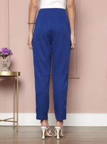 Women Pants - 寶藍色 - 查看 5