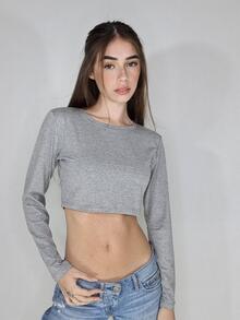 Women T-Shirts - 淺灰色 - 查看 2