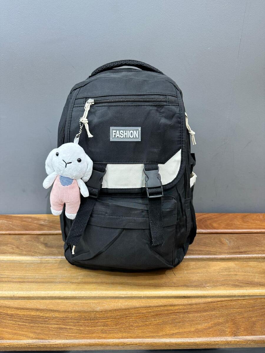Women Fashion Backpacks - 黑色 - 查看 1