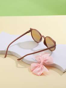 裝飾兒童時尚眼鏡 - 棕色 - 查看 3