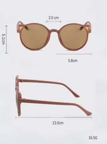 裝飾兒童時尚眼鏡 - 棕色 - 查看 4