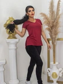 Women T-Shirts - Red - View 3