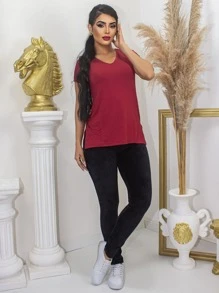 Women T-Shirts - Red - View 4