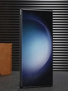 Men Father's Day Geometric Print Phone Case - Black - View 6