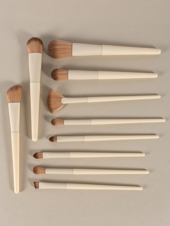 10pcs/Set Makeup Brush Set For Daily Home Use And Portable When Traveling Including Eyeshadow Brush, Concealer Brush, Foundation Brush, Blush Brush, Etc.,Brush Set,Makeup Brush Kit,Make Up Brush Set,Make Up Set Complete,Makeup Brush Set,Complete Makeup Kit,Brush Kit,Brushes Makeup Set,Makeup Gift Set,Set
