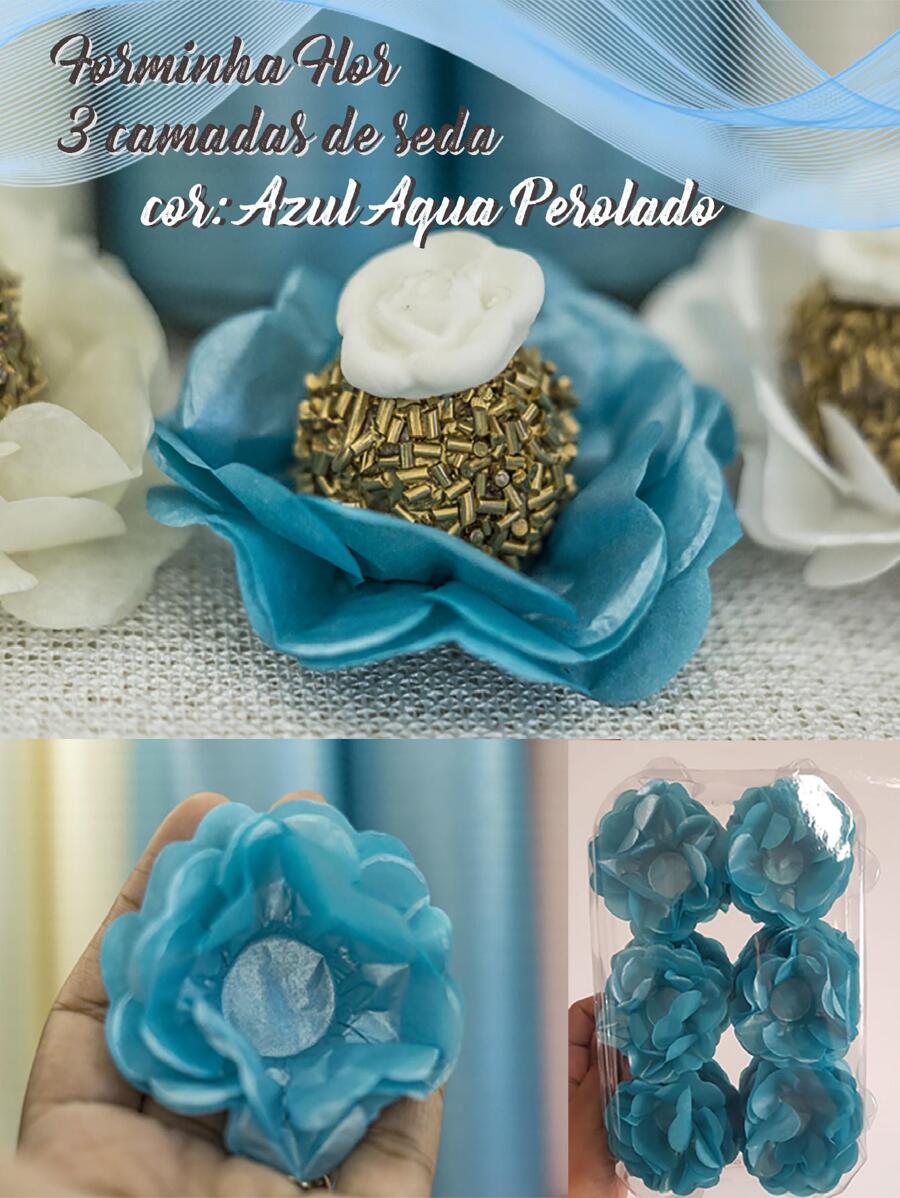 Party Backdrops - Aqua Blue ngọc trai long lanh - Xem 1