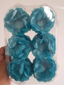 Party Backdrops - Aqua Blue ngọc trai long lanh - Xem 2