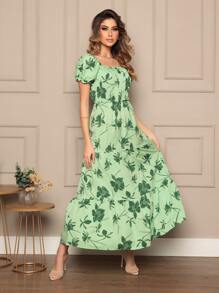 Women Dresses - màu xanh lá - Xem 1