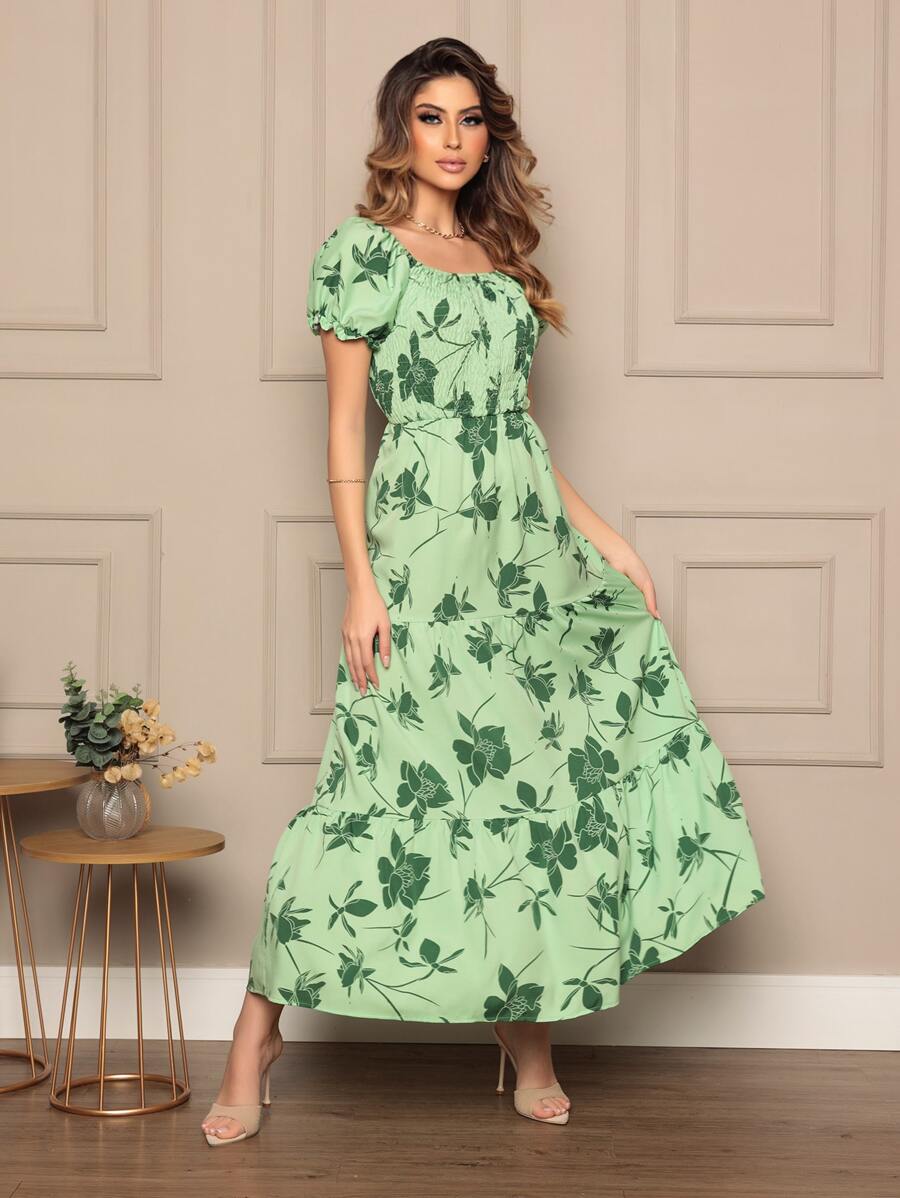 Women Dresses - màu xanh lá - Xem 1