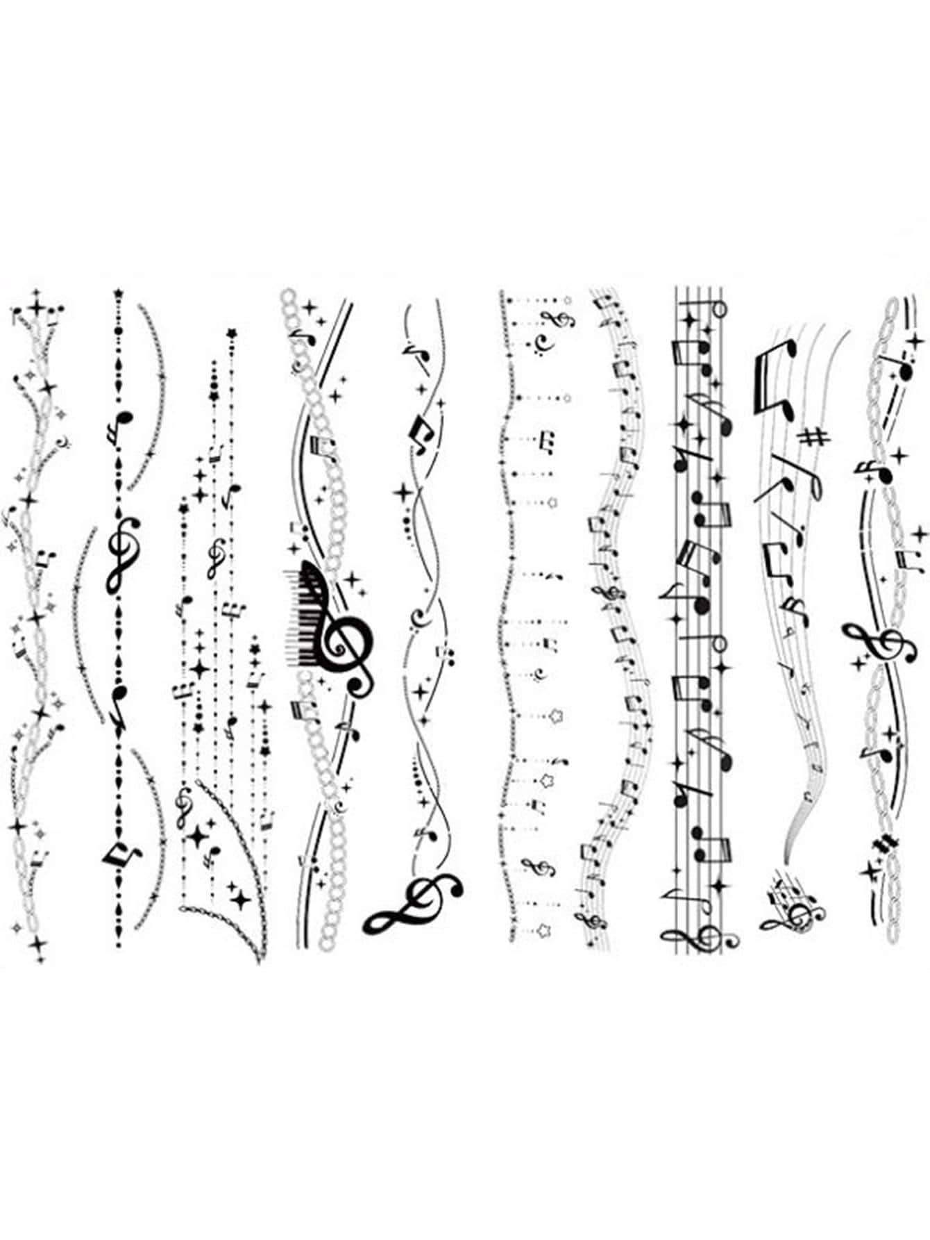 30pcs Holographic Music Note Pattern Sticker Pack SHEIN USA 30pcs-holographic-music-note-pattern-sticker-pack-shein-usa